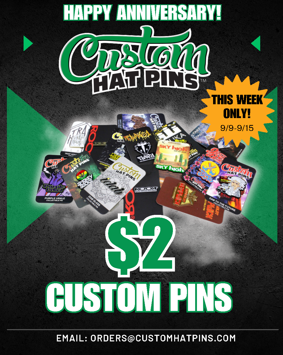 Anniversary Sale! π $2 Enamel Pins!!  Free custom packaging!