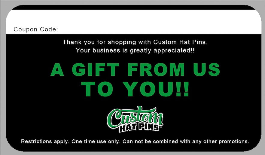 Custom Hat Pins Gift Cards - Custom Hat Pins