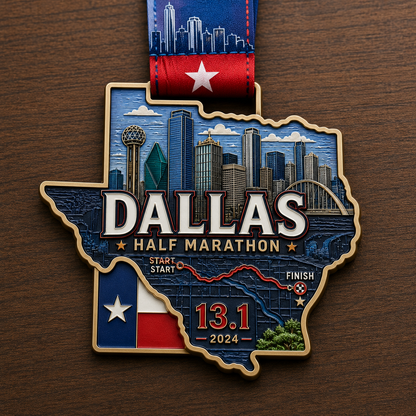 Custom Race Medals- Full Color- Die Cut