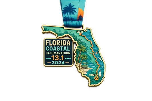 Custom Race Medals- Full Color- Die Cut
