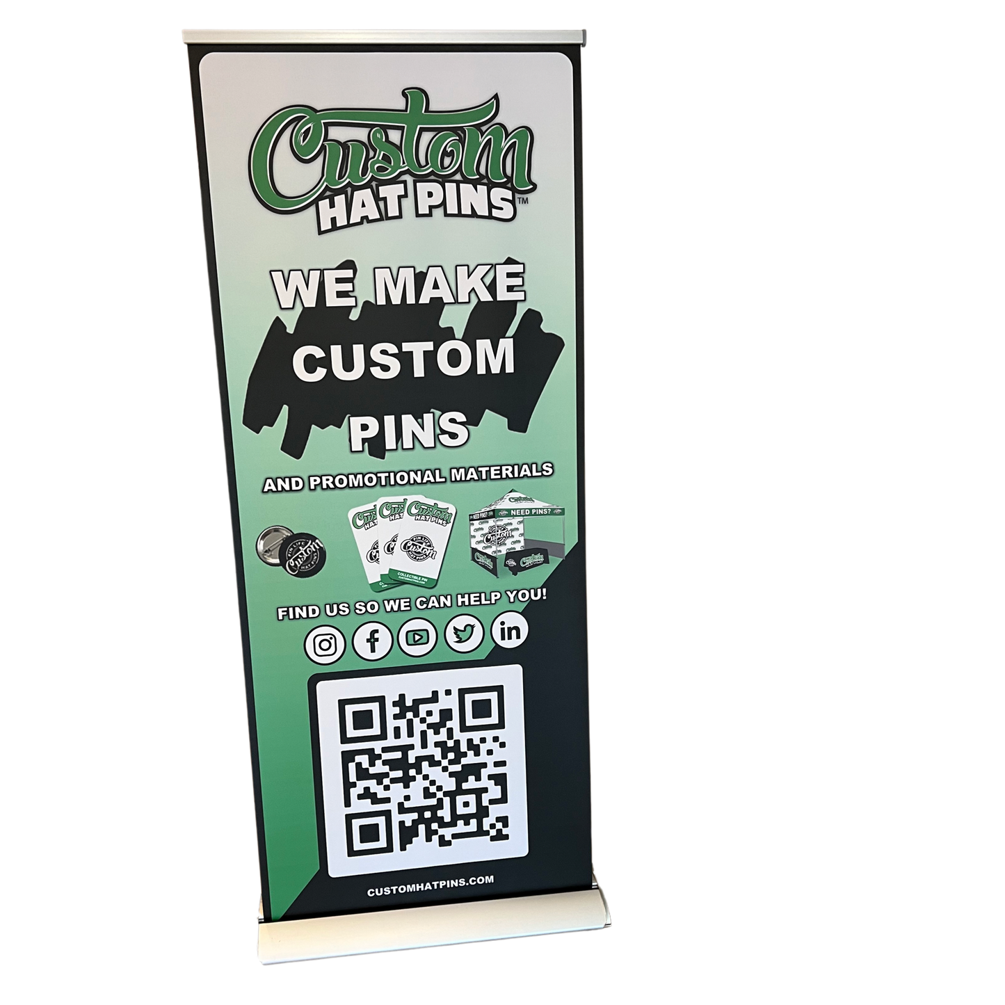 Custom Retractable Banner Signs - Custom Hat PinsCustom Retractable Banner Signs - Custom Hat PinsSigns & BannersCustom Hat Pins